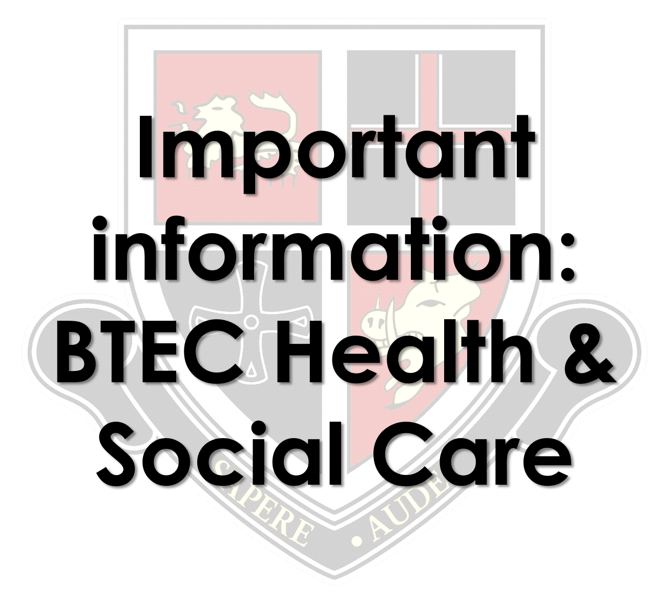 Image of BTEC Health & Social Care Exam Cancellation