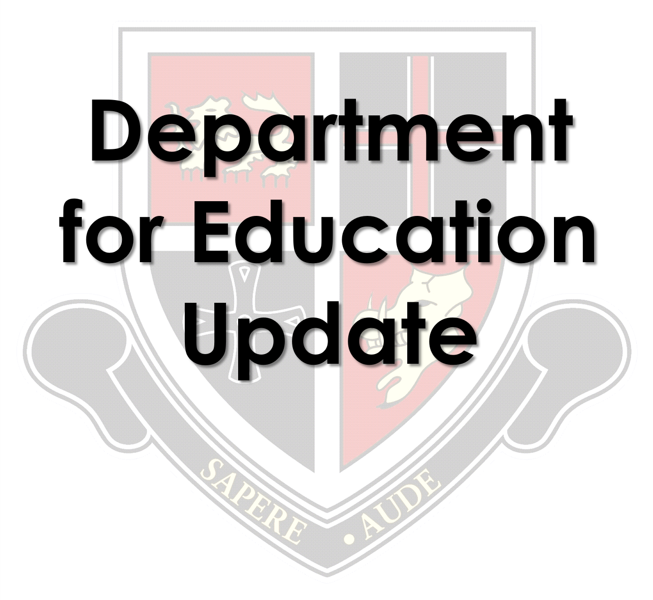 Image of Parental Update Regarding Department for Education Guidance