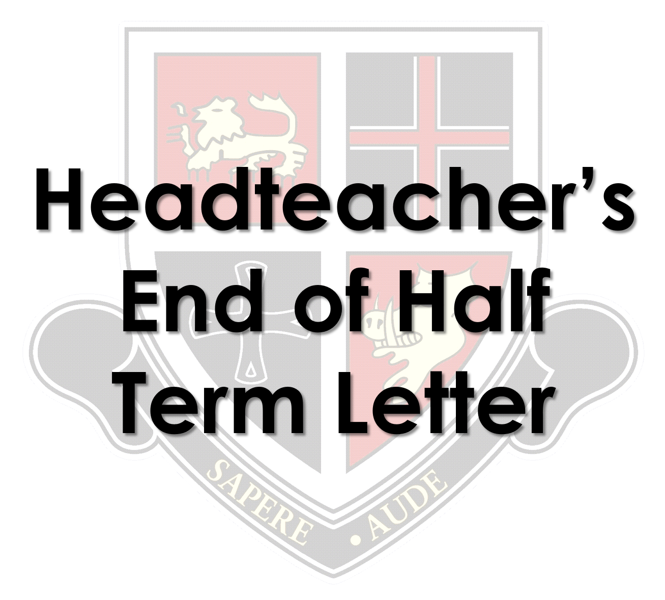 Image of End of Half Term Letter