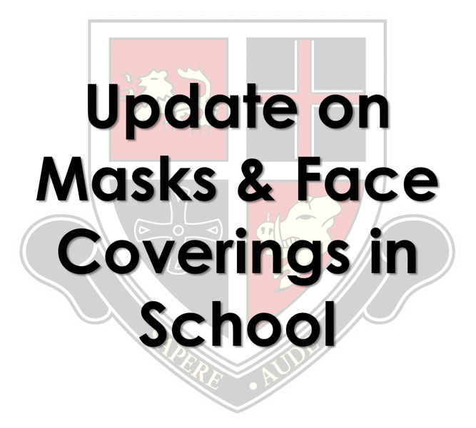 Image of Update on Masks and Face Coverings in School