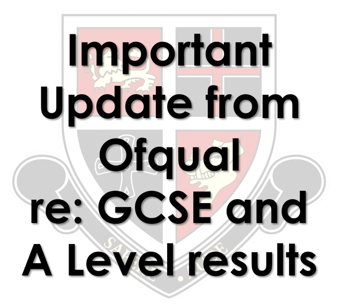Image of Important Update from Ofqual regarding GCSE and A Level results