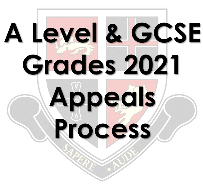 Image of A Level and GCSE Grades 2021 - Appeals Process