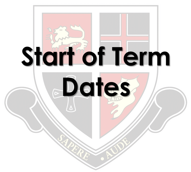 Image of Start of Term Dates 