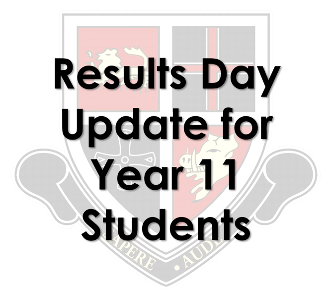 Image of Results Day Update for Year 11 Students