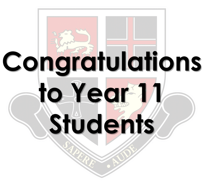 Image of Congratulations to our Year 11 students!