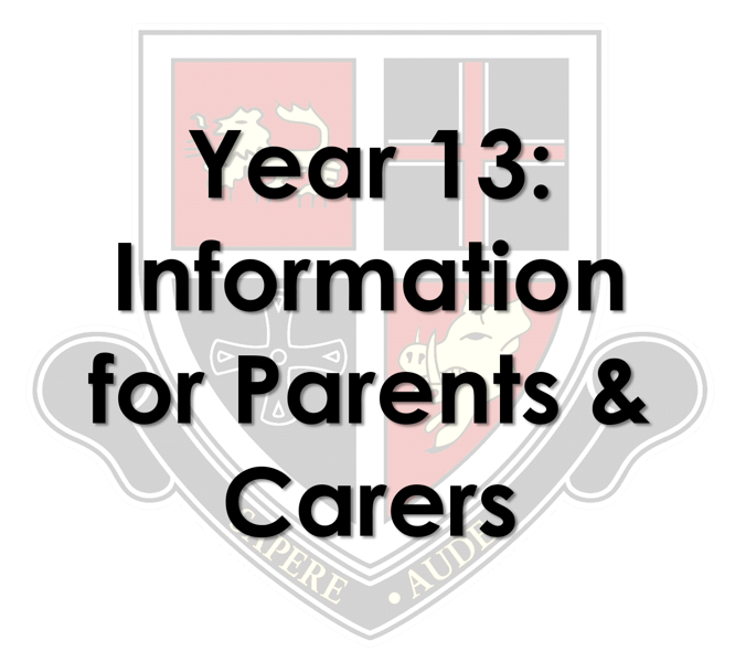 Image of Information for Parents and Carers of Year 13